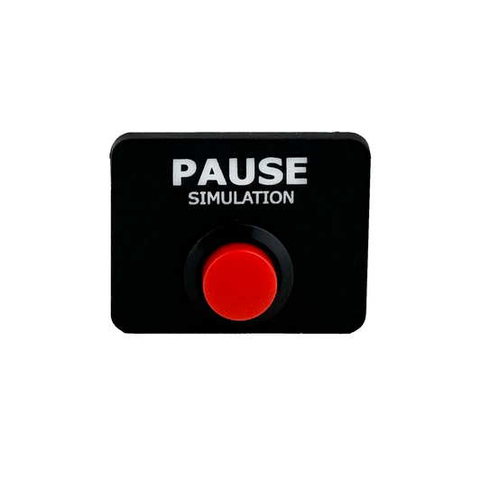 Flight Simulator Pause Button & Face Plate