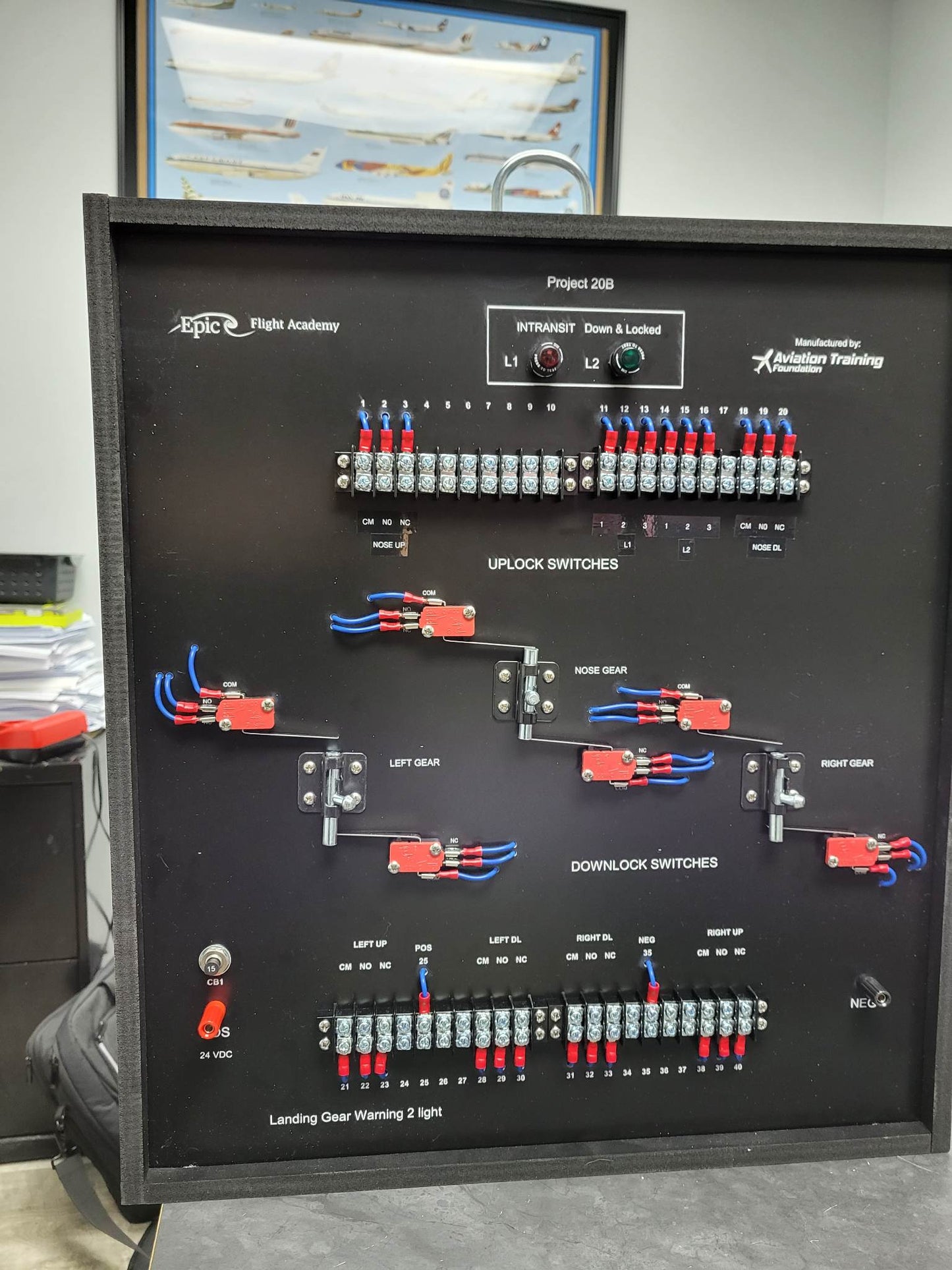 Board 19 - Wiring Landing Gear Position two light system