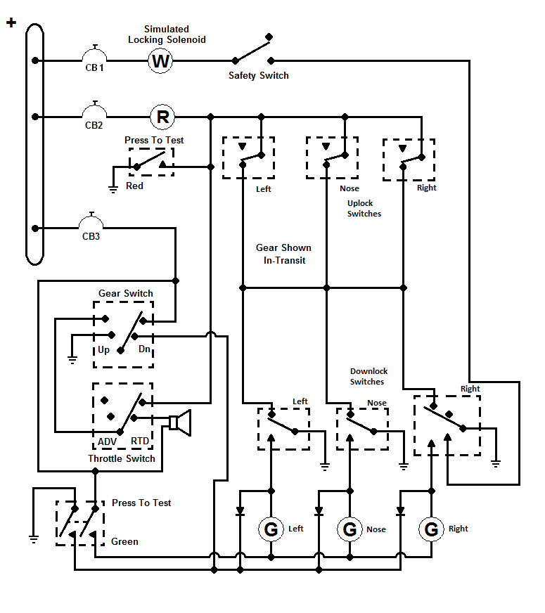 Board 21 - WR Landing Gear Position (with Locking Solenoid)